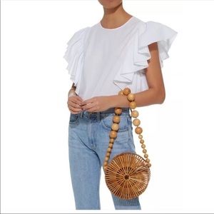 Cult Gaia Luna Bamboo Shoulder Bag